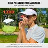 VEVOR Magnetic Golf Rangefinder, 1300 Yards Laser Golfing Hunting Range Finder, 6X Magnification Golfing Accessory with Distance Measuring