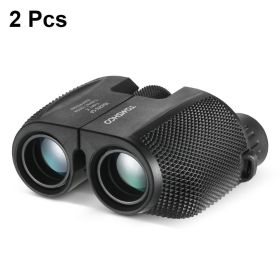 Professional Binoculars 10x25 BAK4 Prism High Powered Binocular Portable Hunting Telescope Scope monocular luneta (Ships From: China, Color: Type 1 2 Pcs)