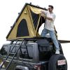 Explorer Rooftop Tent Hardshell with Luggage Racks&Replaceable Netting Rain Curtains, Truck Bed Tent for Camping